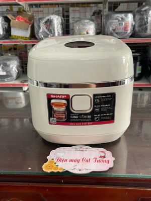 Nồi cơm cao tần Sharp 1.8 lít KS-IH18IX-WH công suất 1300w, hàng chính hãng - Hàng trưng bày