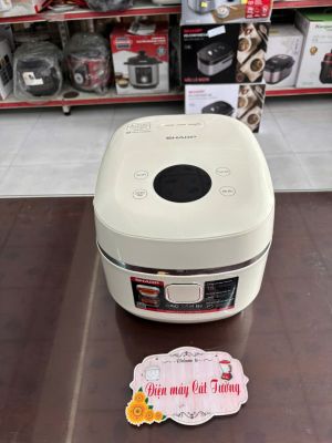 Nồi cơm cao tần Sharp 1 lít KS-IH10IX-WH công suất 1100w, hàng chính hãng - Hàng trưng bày